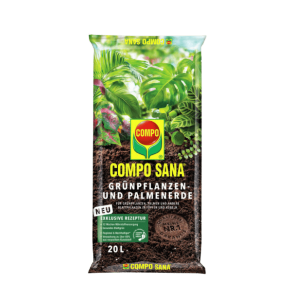 COMPO SANA Φυτόχωμα για Πράσινα Φυτά και Φοίνικες 20L