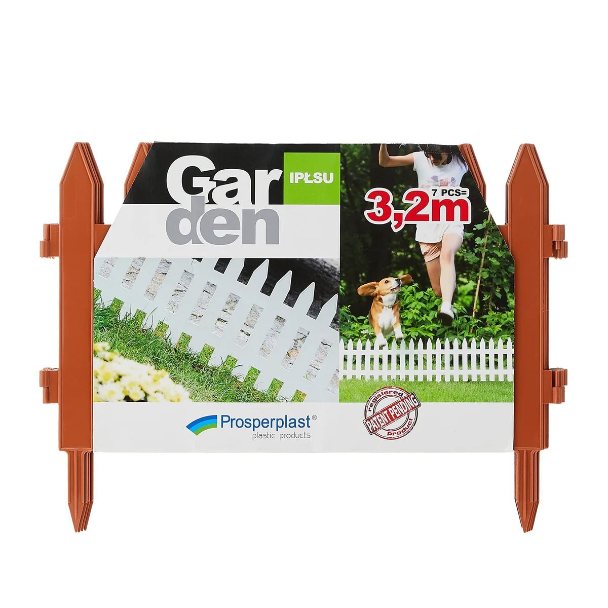 Φράχτης Κήπου Πλαστικός PROSPERPLAST 3,22m x 35Υcm IPLSU-R624 Τερακότα - Image 3