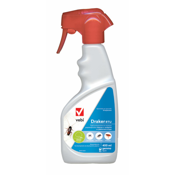 Draker RTU 400ml Ετοιμόχρηστο Εντομοκτόνο